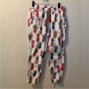 J. Crew Seaside Ratti Pineapple Jogger Pants size 4